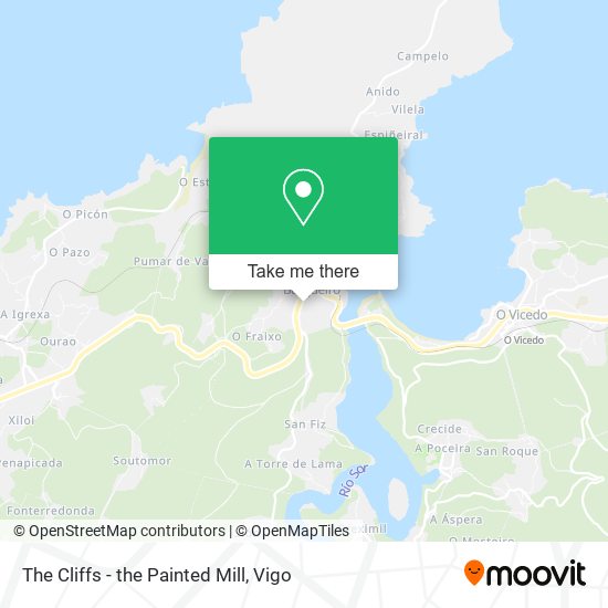 The Cliffs - the Painted Mill map