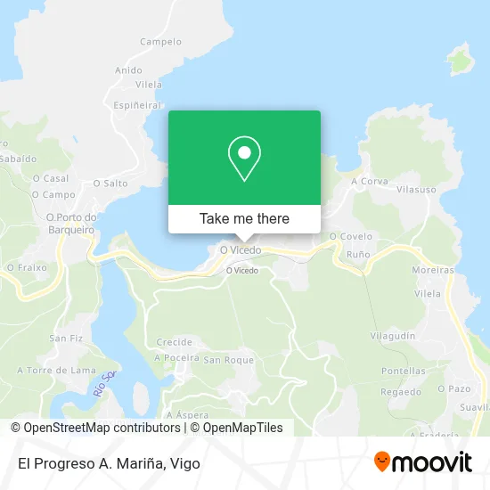 El Progreso A. Mariña map