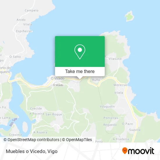 Muebles o Vicedo map