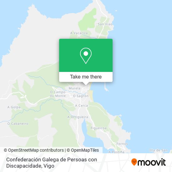 Confederación Galega de Persoas con Discapacidade map
