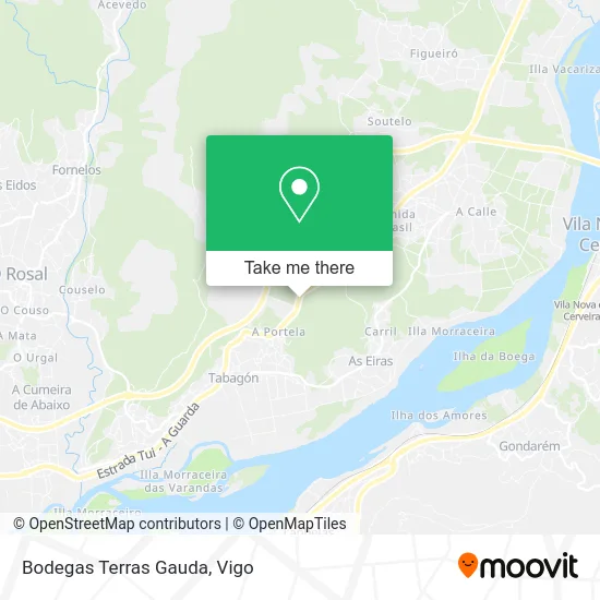 Bodegas Terras Gauda map