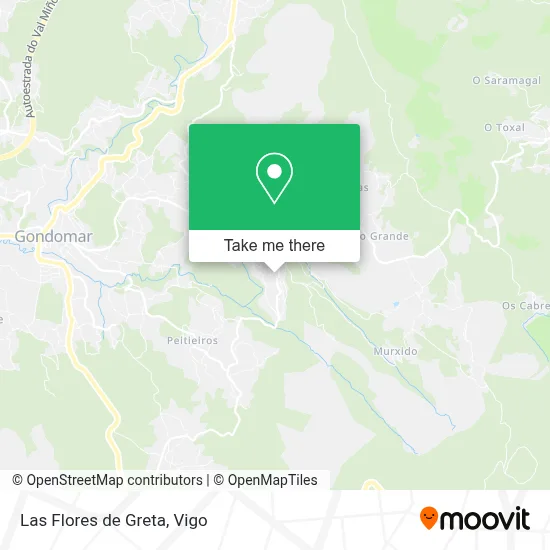 Las Flores de Greta map