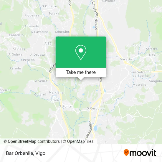 Bar Orbenlle map