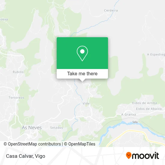 Casa Calvar map