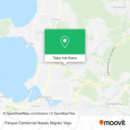 Parque Comercial Nasas Nigrán map