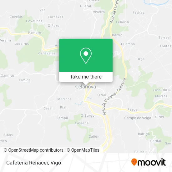 Cafetería Renacer map
