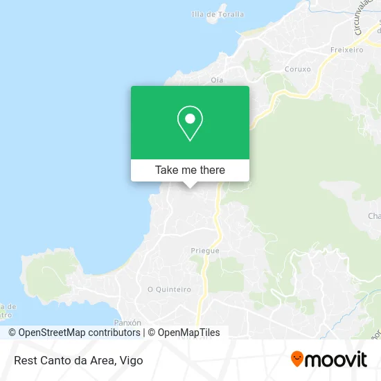Rest Canto da Area map