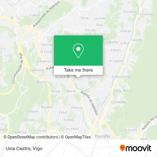 Uxia Castro map