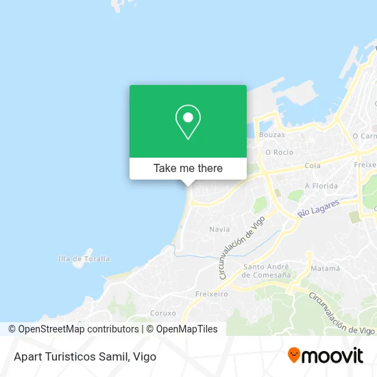 Apart Turisticos Samil map