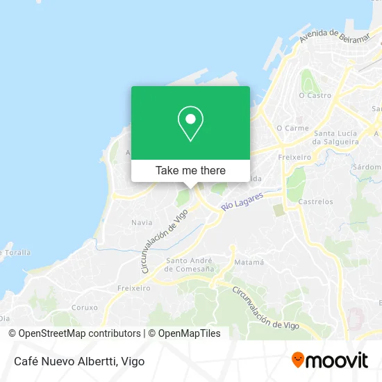 Café Nuevo Albertti map