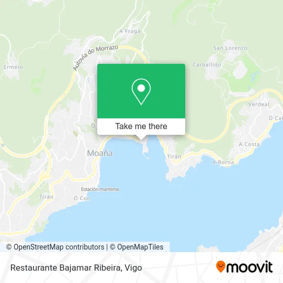 Restaurante Bajamar Ribeira map