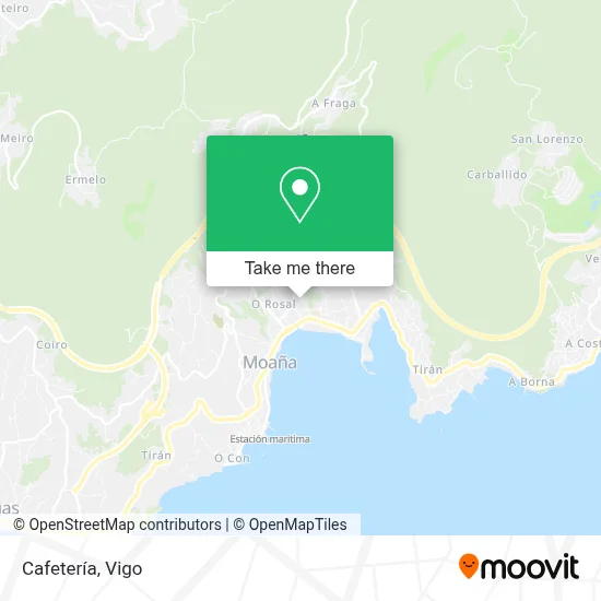Cafetería map