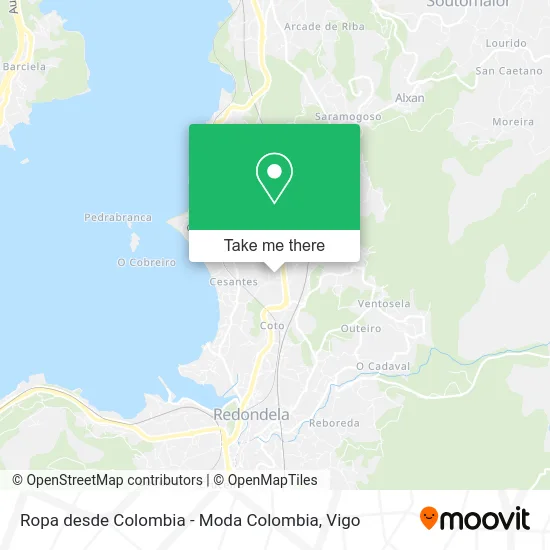 mapa Ropa desde Colombia - Moda Colombia
