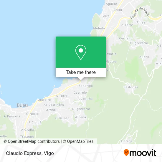 Claudio Express map