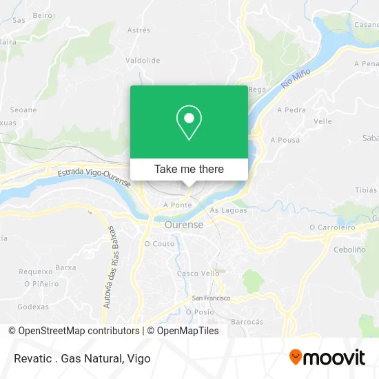 mapa Revatic . Gas Natural