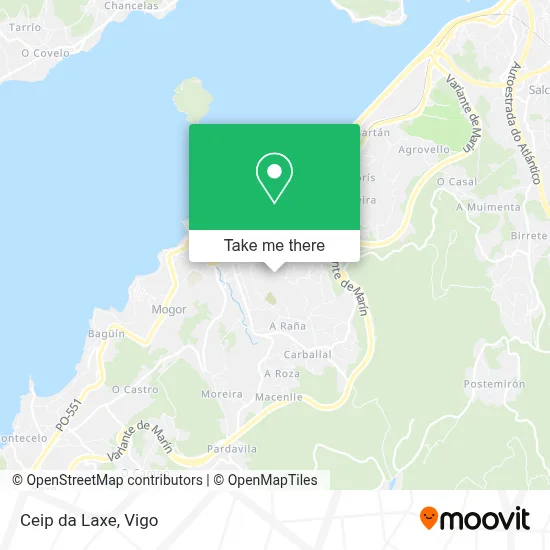 Ceip da Laxe map
