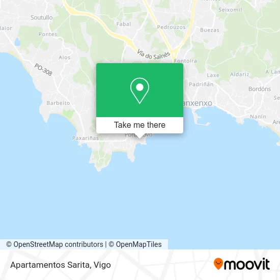 Apartamentos Sarita map
