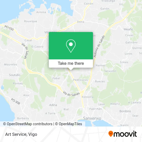 Art Service map