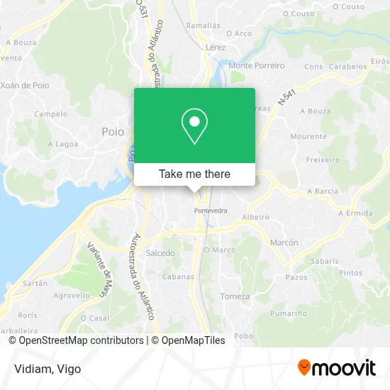 Vidiam map
