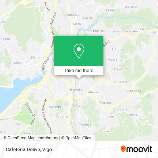 Cafetería Dolive map