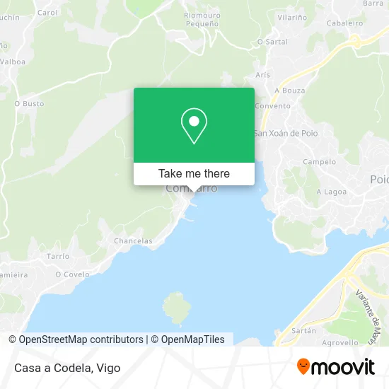 Casa a Codela map