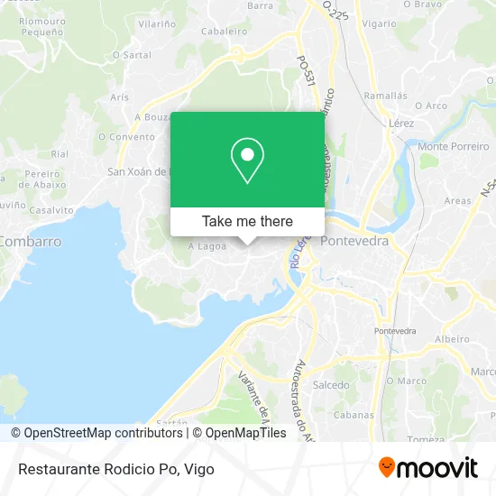 Restaurante Rodicio Po map