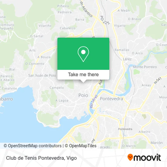 Club de Tenis Pontevedra map