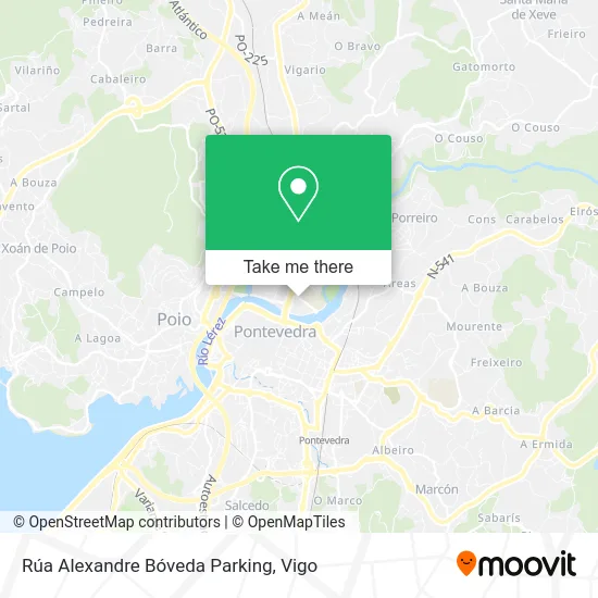 Rúa Alexandre Bóveda Parking map
