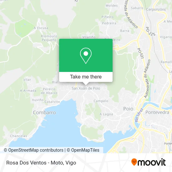 Rosa Dos Ventos - Moto map