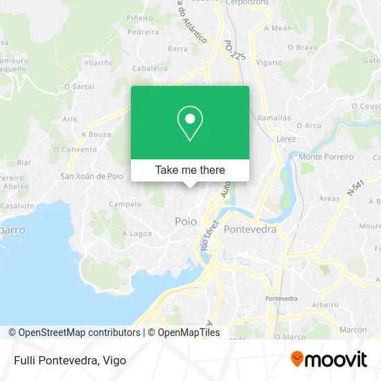 Fulli Pontevedra map