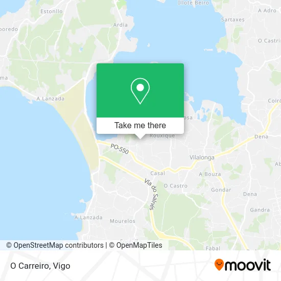 O Carreiro map