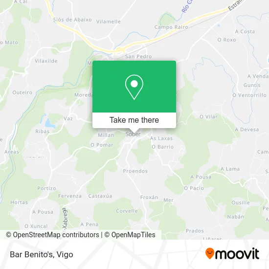 Bar Benito's map