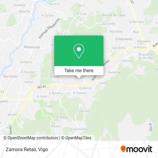 Zamora Retail map