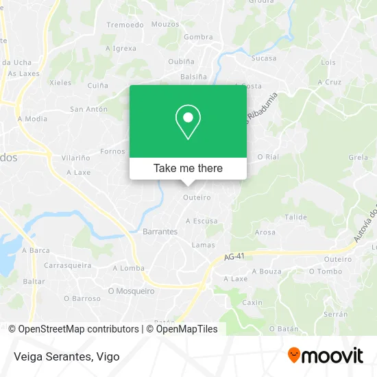 Veiga Serantes map