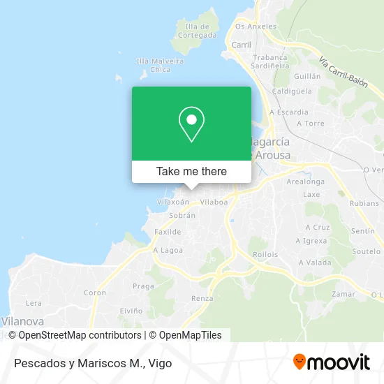 Pescados y Mariscos M. map