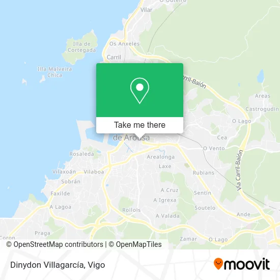 Dinydon Villagarcía map