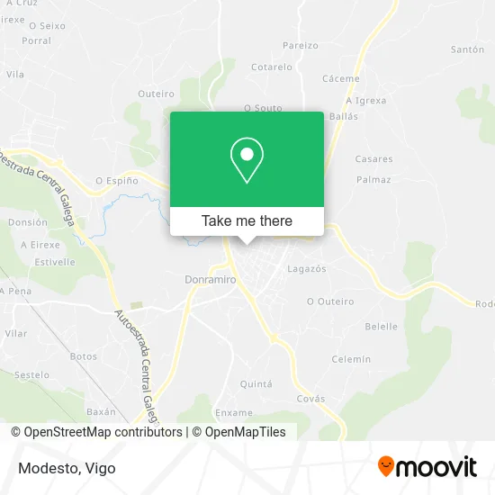 Modesto map