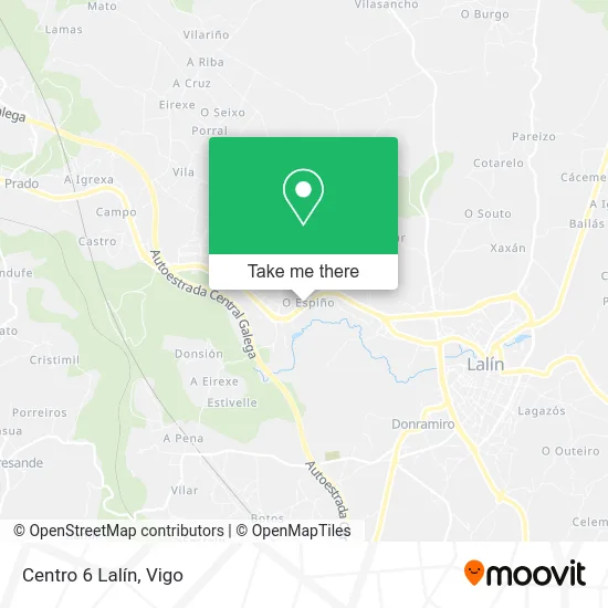 Centro 6 Lalín map