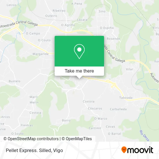 Pellet Express. Silled map