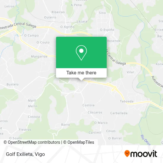 Golf Exilieta map