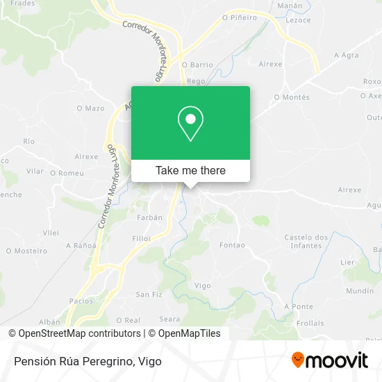 Pensión Rúa Peregrino map