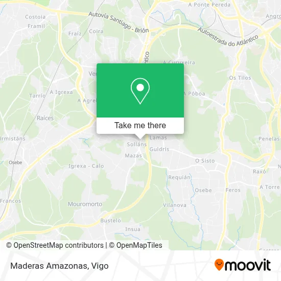 Maderas Amazonas map