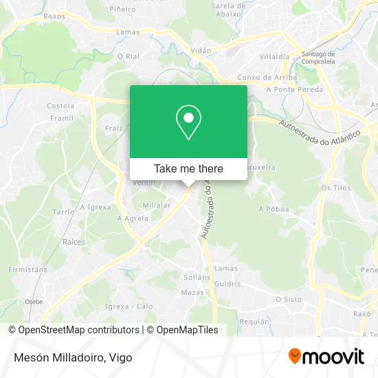 Mesón Milladoiro map