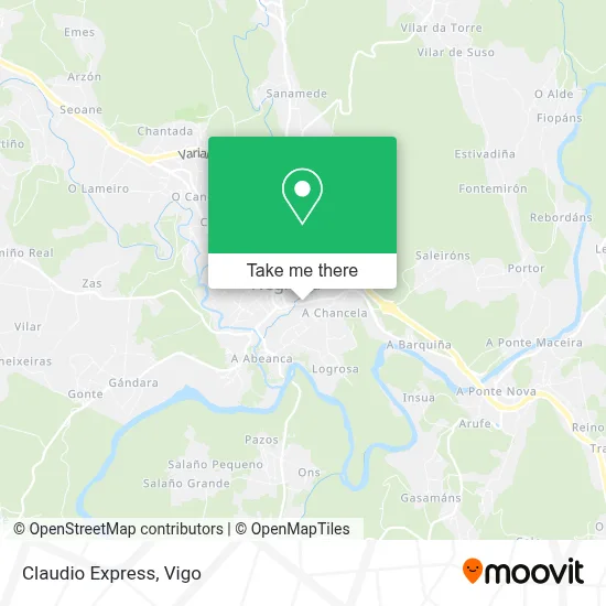 Claudio Express map