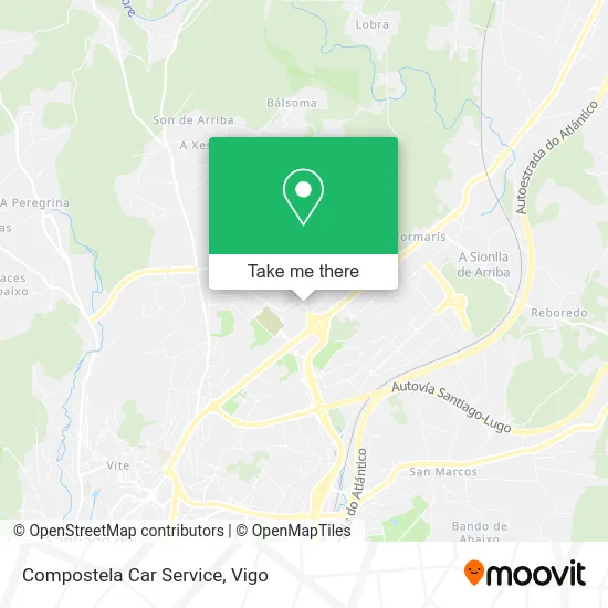 Compostela Car Service map