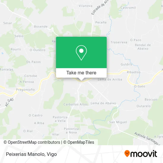 Peixerias Manolo map
