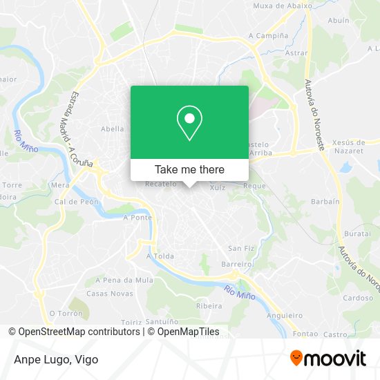 Anpe Lugo map