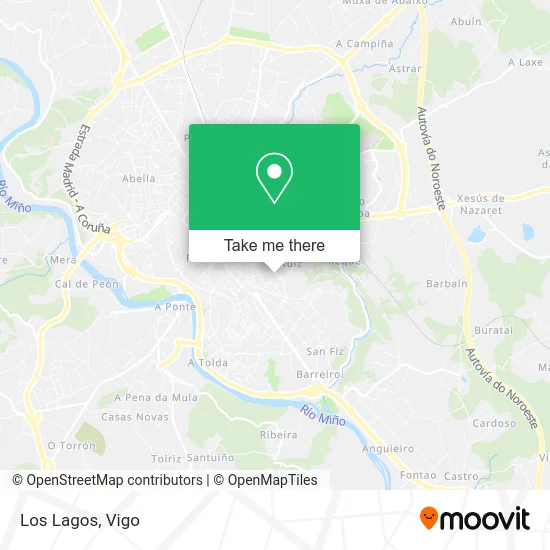 Los Lagos map