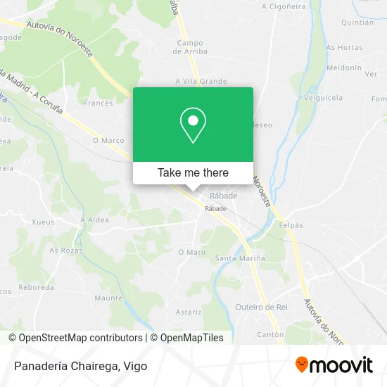 Panadería Chairega map