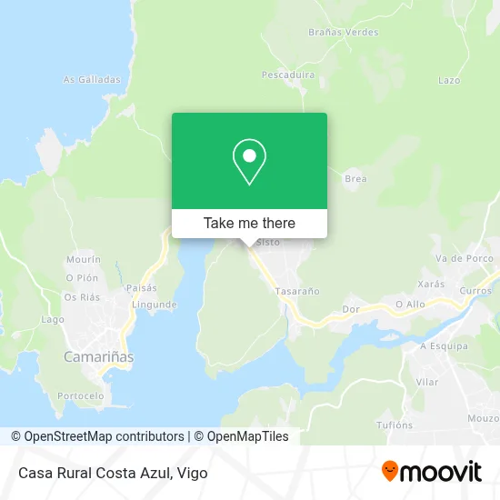 Casa Rural Costa Azul map